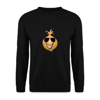 laughing onion - Unisex Sweatshirt - black - Front - Alina (178cm) & Michal (187cm)