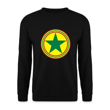 star reggae ou jamaica ou autre - Sweat-shirt Unisexe - noir - Devant - Alina (178cm) & Michal (187cm)