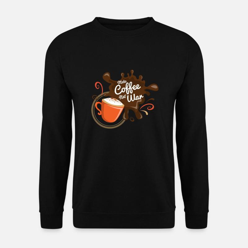 Make Coffee Not War - Unisex Sweatshirt - black