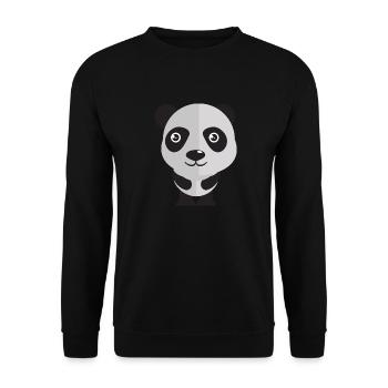 Animals Tiere Animal Print Nature 34 - Unisex Pullover - Schwarz - Vorne - Alina (178cm) & Michal (187cm)