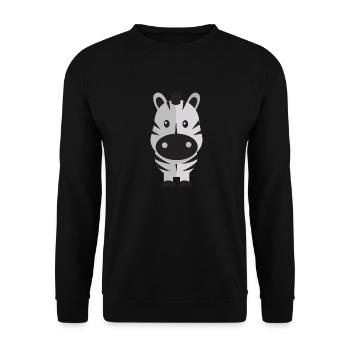 Animals Tiere Animal Print Nature 46 - Unisex Pullover - Schwarz - Vorne - Alina (178cm) & Michal (187cm)