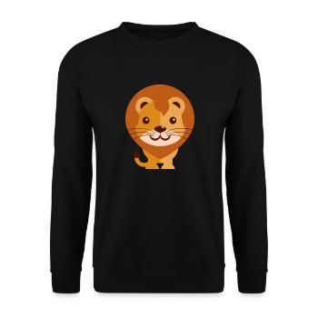 Animals Tiere Animal Print Nature 50 - Unisex Pullover - Schwarz - Vorne - Alina (178cm) & Michal (187cm)