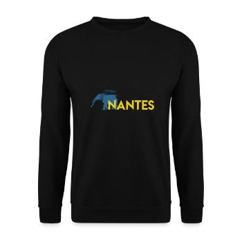 Nantes - Unisex Sweatshirt - black - Front - Alina (178cm) & Michal (187cm)