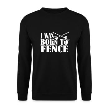 Filo Geschenk Sportfechten Fechten Degen Maske - Unisex Pullover - Schwarz - Vorne - Alina (178cm) & Michal (187cm)