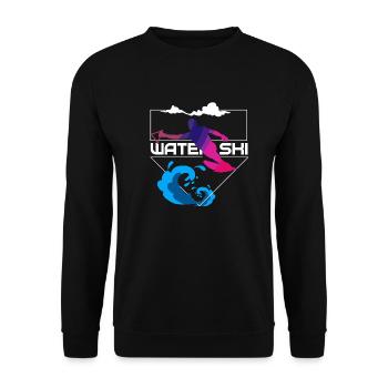 Wascherschi Waterski - Unisex Sweatshirt - black - Front - Alina (178cm) & Michal (187cm)