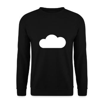 Cloud - Unisex Sweatshirt - black - Front - Alina (178cm) & Michal (187cm)