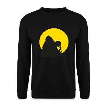 Sisyphus - Unisex Sweatshirt - black - Front - Alina (178cm) & Michal (187cm)