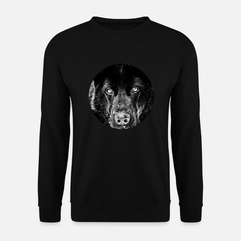 Schwarzer Schäferhund - Unisex Pullover - Schwarz