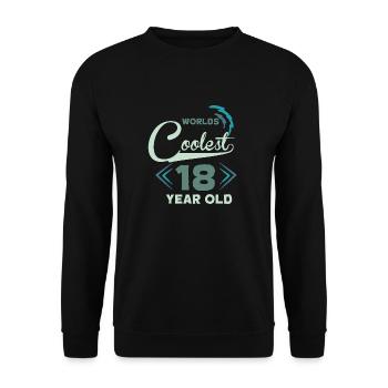 18 anniversaire - Sweat-shirt Unisexe - noir - Devant - Alina (178cm) & Michal (187cm)
