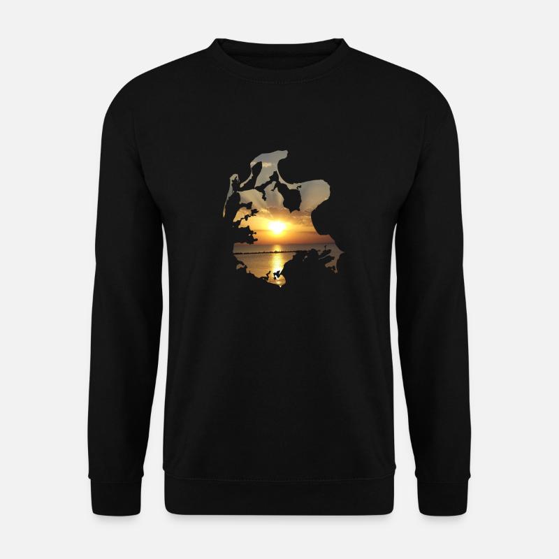 Rügen im Sonnenuntergang - Unisex Pullover - Schwarz
