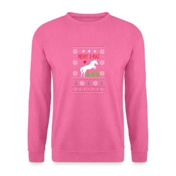 Noël moche - Sweat-shirt Unisexe - rose - Devant
