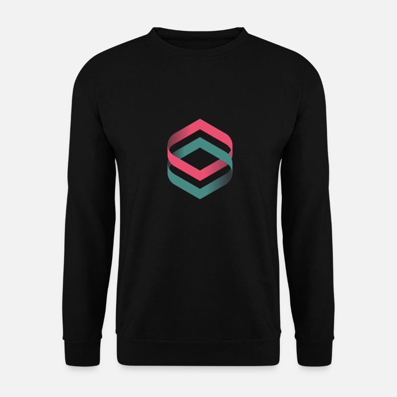 Illusion - Unisex Pullover - Schwarz