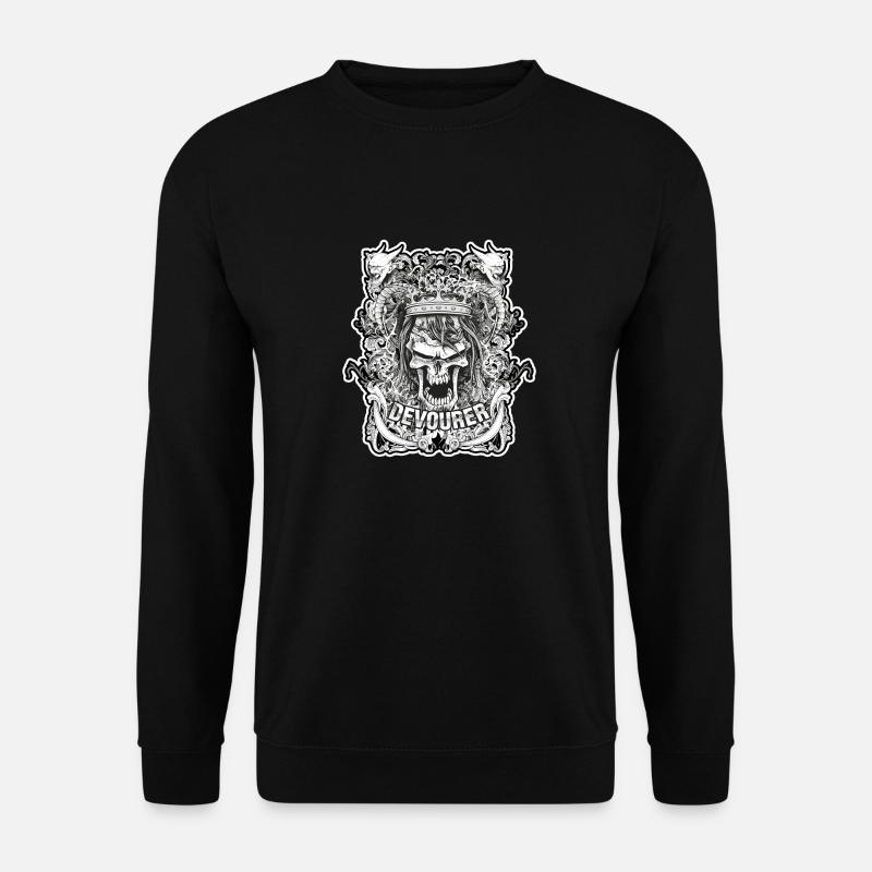Devourer Skull Skull - Unisex Sweatshirt - black