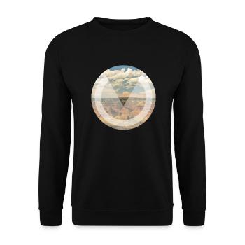 V-Landscape - Unisex Pullover - Schwarz - Vorne - Alina (178cm) & Michal (187cm)