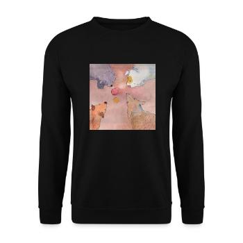 who Gets the Ball - Unisex Sweatshirt - black - Front - Alina (178cm) & Michal (187cm)