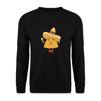 Nacho T-Shirt - Unisex Pullover - Schwarz - Vorne - Alina (178cm) & Michal (187cm)