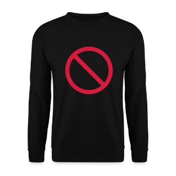 verboten__f1 - Unisex Pullover - Schwarz - Vorne - Alina (178cm) & Michal (187cm)