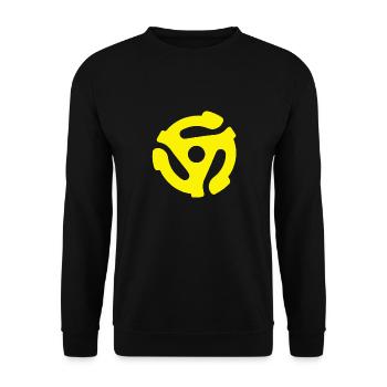 45 RPM spider - Unisex Pullover - Schwarz - Vorne - Alina (178cm) & Michal (187cm)