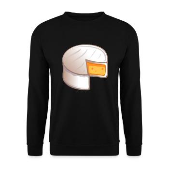 camenbert kawaii - Sweat-shirt Unisexe - noir - Devant - Alina (178cm) & Michal (187cm)