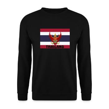 thailand flagge - Unisex Pullover - Schwarz - Vorne - Alina (178cm) & Michal (187cm)