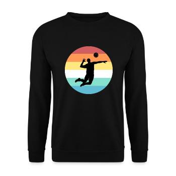 Volleyball players - Unisex Sweatshirt - black - Front - Alina (178cm) & Michal (187cm)
