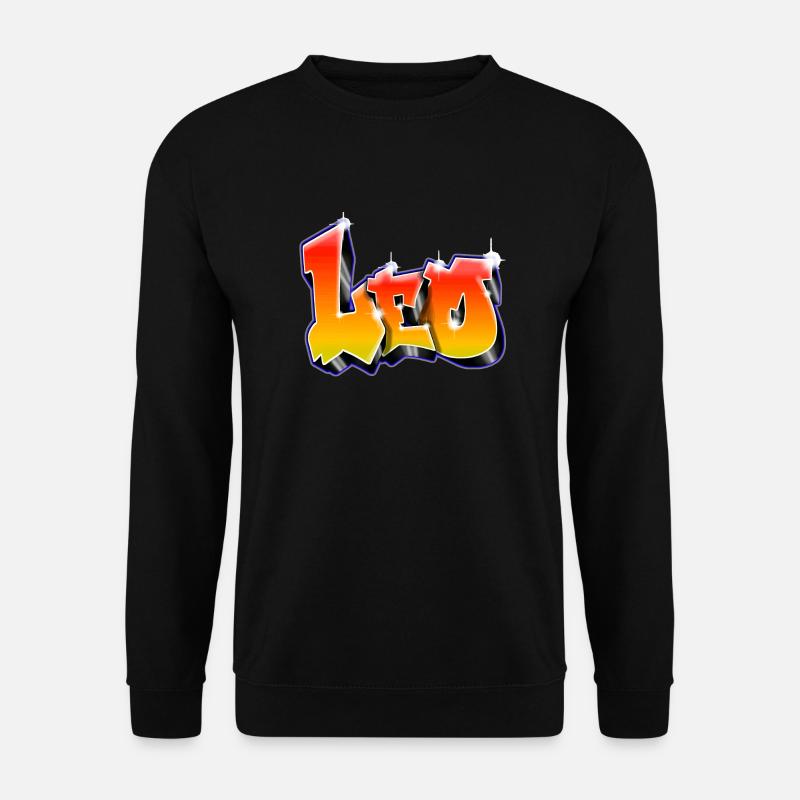 Leo Graffiti red Yellow - Unisex Sweatshirt - black