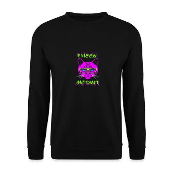 Vérifiez MEOWT - Sweat-shirt Unisexe - noir - Devant - Alina (178cm) & Michal (187cm)