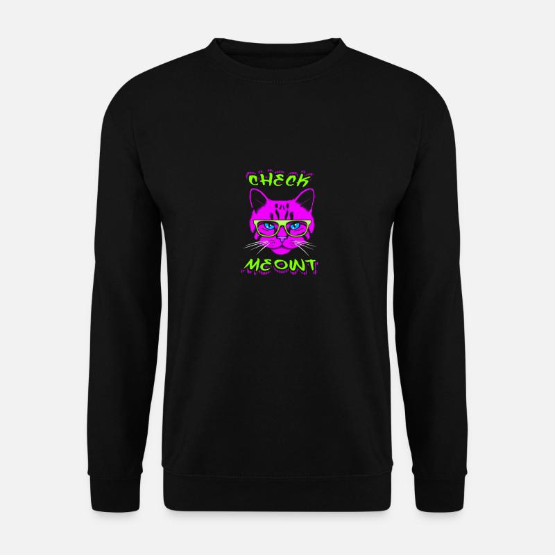 Check Meowt - Unisex Pullover - Schwarz