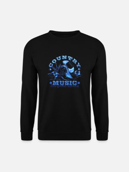 country music - Sweat-shirt Unisexe - noir
