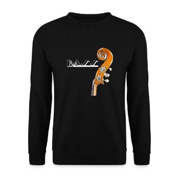 basse 2 2 - Sweat-shirt Unisexe - noir - Devant - Alina (178cm) & Michal (187cm)
