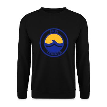 Freitrinker - Unisex Pullover - Schwarz - Vorne - Alina (178cm) & Michal (187cm)