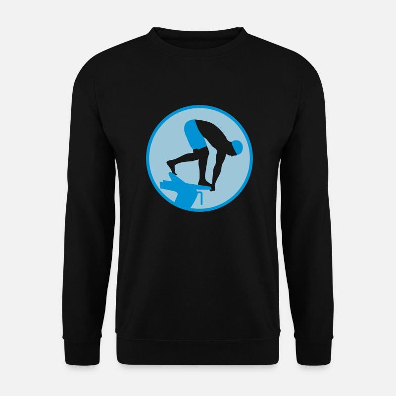 swimming_man_022013_b_2c - Unisex Sweatshirt - black