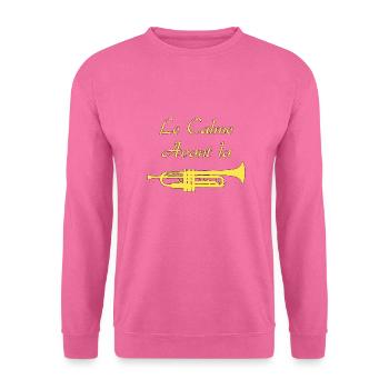 DIE RUHE VOR DER TROMPETE - Wortspiele - Unisex Pullover - Pink - Vorne