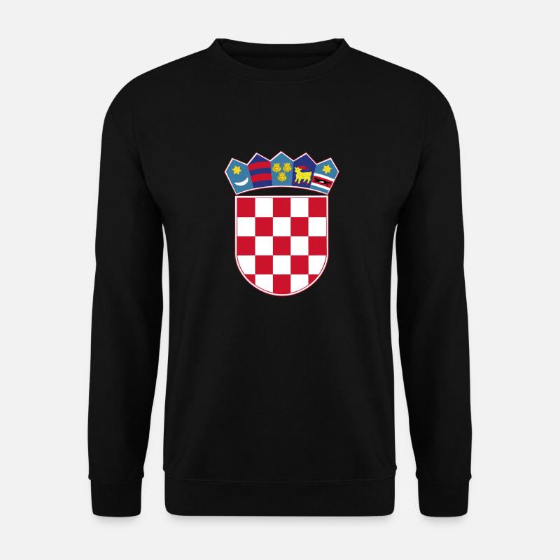 From Croatia with Love - Kroatisches Wappen - Unisex Pullover - Schwarz