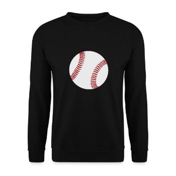 Baseball - Unisex Pullover - Schwarz - Vorne - Alina (178cm) & Michal (187cm)