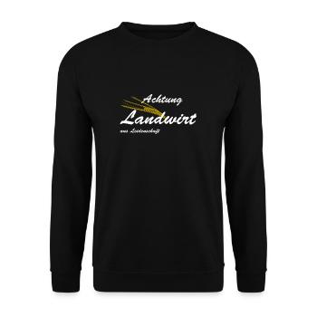 Agriculture - Unisex Sweatshirt - black - Front - Alina (178cm) & Michal (187cm)