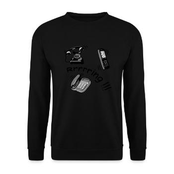 telephone - Unisex Sweatshirt - black - Front - Alina (178cm) & Michal (187cm)