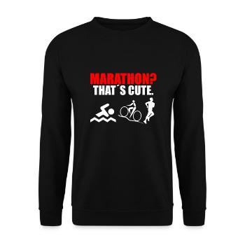 Triathlon - Unisex Pullover - Schwarz - Vorne - Alina (178cm) & Michal (187cm)