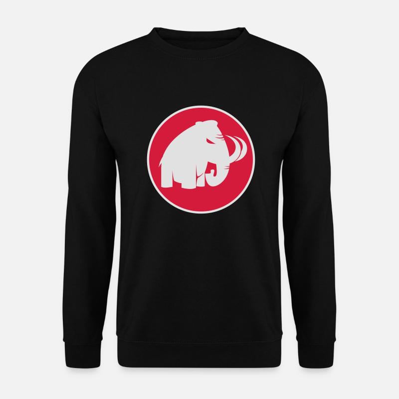 angry mammoth böses Mammut - Unisex Pullover - Schwarz