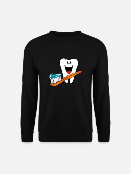 Dents heureuses dents saines aiment rire - Sweat-shirt Unisexe - noir