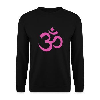 OM 23 - Unisex Sweatshirt - black - Front - Alina (178cm) & Michal (187cm)