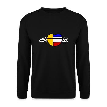 Heart Hommage a Mirò - Unisex Sweatshirt - black - Front - Alina (178cm) & Michal (187cm)