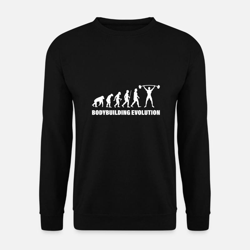 BODYBUILDING EVOLUTION - Unisex Pullover - Schwarz