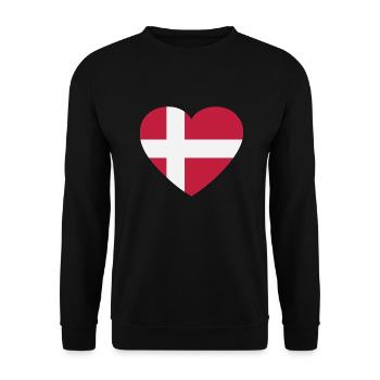 Drapeau Danemark Drapeau Drapeau Copenhague Cadeau - Sweat-shirt Unisexe - noir - Devant - Alina (178cm) & Michal (187cm)