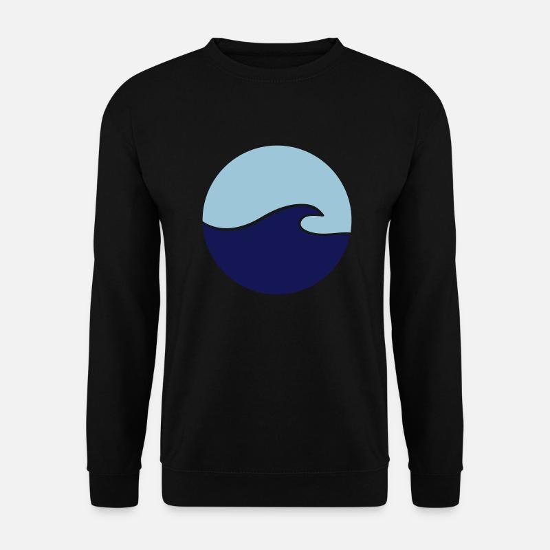 Welle - Unisex Pullover - Schwarz