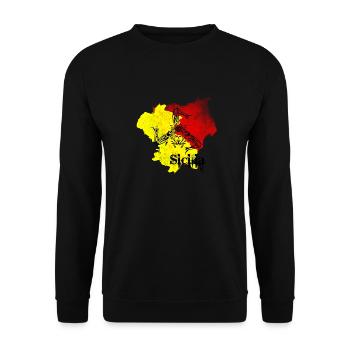 sicilia - Unisex Pullover - Schwarz - Vorne - Alina (178cm) & Michal (187cm)