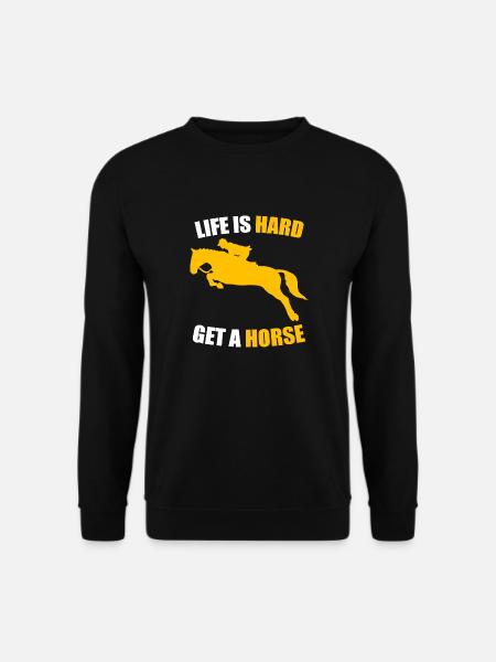 Pferd - Unisex Pullover - Schwarz