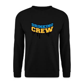 Drinking Crew Graffiti - Unisex Pullover - Schwarz - Vorne - Alina (178cm) & Michal (187cm)