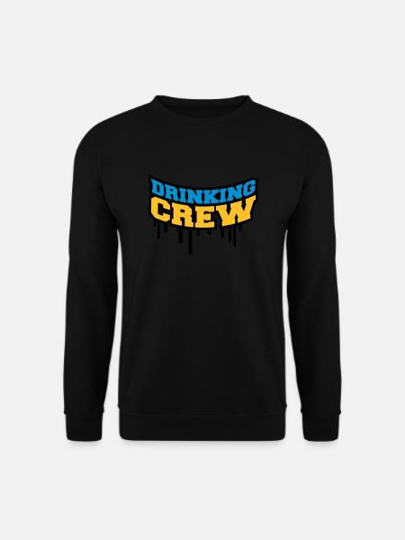 Drinking Crew Graffiti - Unisex Pullover - Schwarz