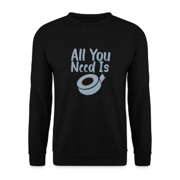 Duct Tape All you need is Duct Tape - Gift idea - Unisex Sweatshirt - black - Front - Alina (178cm) & Michal (187cm)